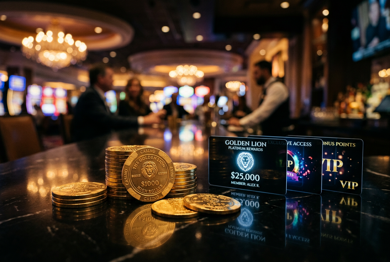 Digital representation of luxury casino bonuses and rewards